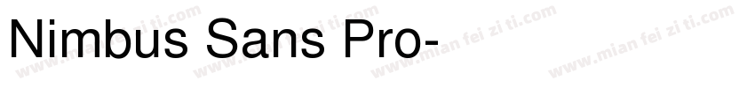 Nimbus Sans Pro字体转换